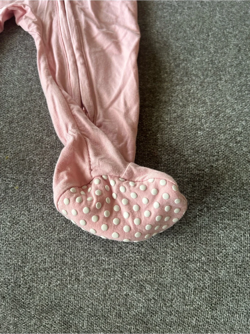 Angel Dear Light Pink Footed One-Piece Zipper Sleeper